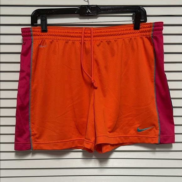 Nike Pants - Nike Women's Vibrant Orange and Pink Athletic Shorts